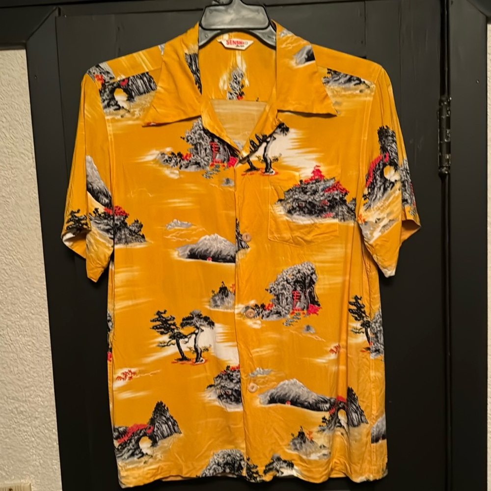Senshi Hawaiian short sleeved shirt.